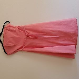 Corey Lynn Calter pink strapless dress Anthropologie ricrac 12